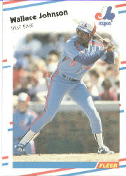 1988 Fleer Baseball Cards      186     Wallace Johnson